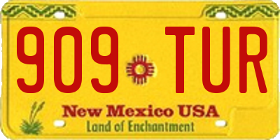 NM license plate 909TUR