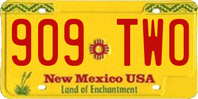 NM license plate 909TWO