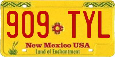 NM license plate 909TYL