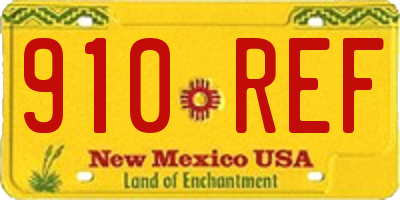 NM license plate 910REF