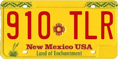 NM license plate 910TLR