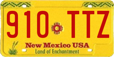 NM license plate 910TTZ