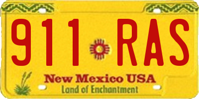 NM license plate 911RAS