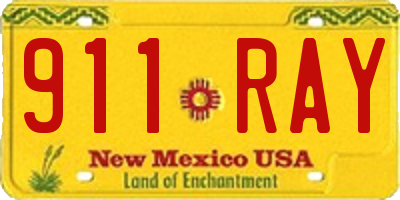 NM license plate 911RAY