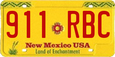 NM license plate 911RBC