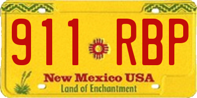 NM license plate 911RBP