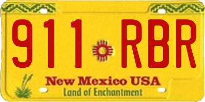 NM license plate 911RBR