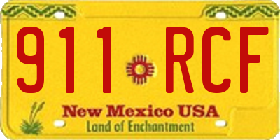 NM license plate 911RCF