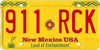 NM license plate 911RCK