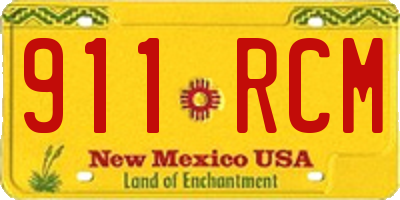 NM license plate 911RCM