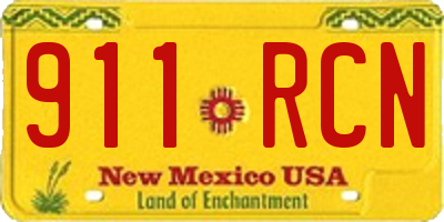 NM license plate 911RCN