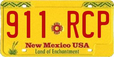 NM license plate 911RCP