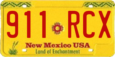 NM license plate 911RCX