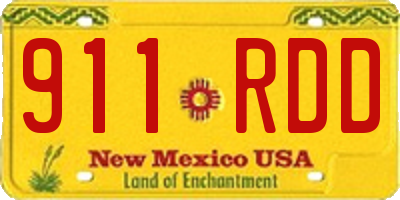 NM license plate 911RDD