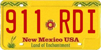 NM license plate 911RDI