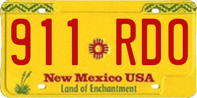 NM license plate 911RDO