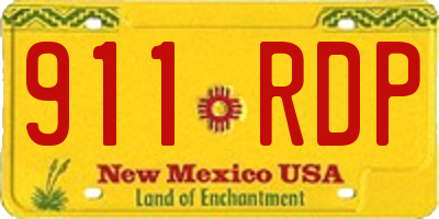 NM license plate 911RDP