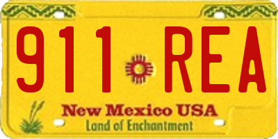 NM license plate 911REA