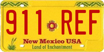 NM license plate 911REF