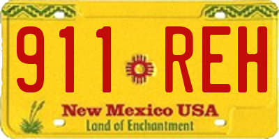 NM license plate 911REH