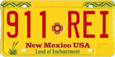 NM license plate 911REI
