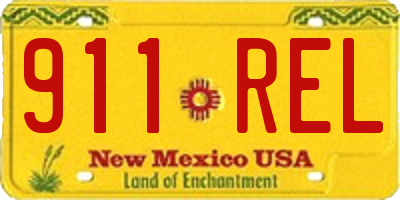 NM license plate 911REL