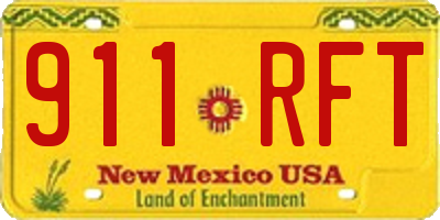 NM license plate 911RFT