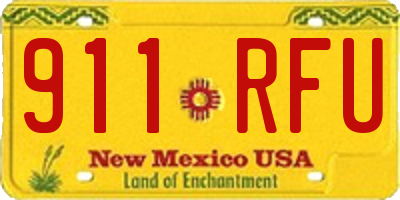 NM license plate 911RFU