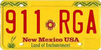 NM license plate 911RGA