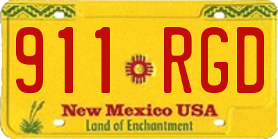 NM license plate 911RGD