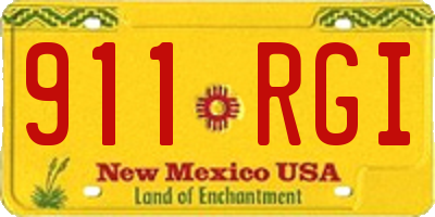 NM license plate 911RGI