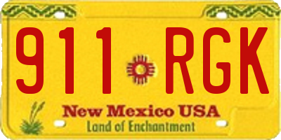 NM license plate 911RGK