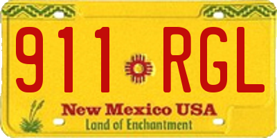 NM license plate 911RGL