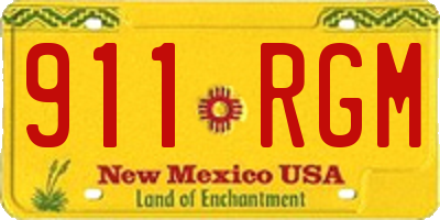 NM license plate 911RGM