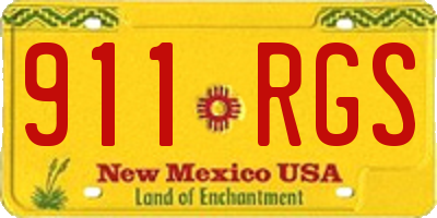 NM license plate 911RGS