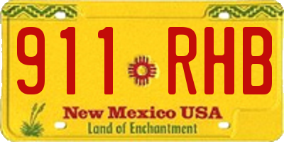 NM license plate 911RHB