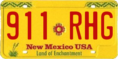 NM license plate 911RHG