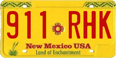 NM license plate 911RHK