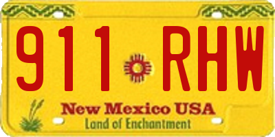 NM license plate 911RHW