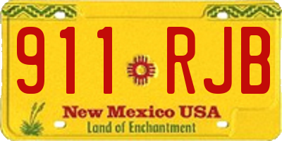 NM license plate 911RJB