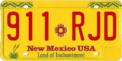 NM license plate 911RJD