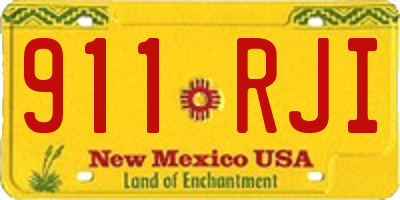 NM license plate 911RJI