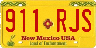 NM license plate 911RJS