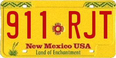 NM license plate 911RJT