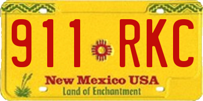 NM license plate 911RKC