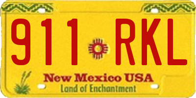 NM license plate 911RKL