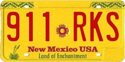 NM license plate 911RKS