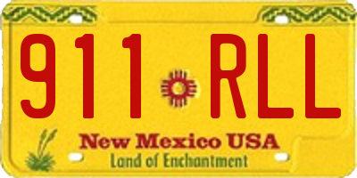 NM license plate 911RLL