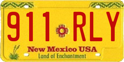 NM license plate 911RLY