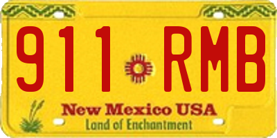 NM license plate 911RMB